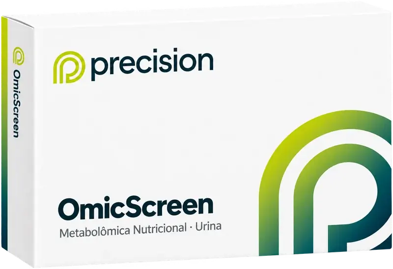 Caixa do kit de coleta OmicScreen da Precision — Metabolômica nutricional, urina